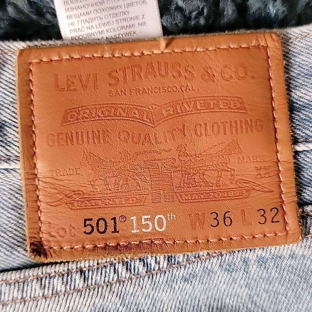 Levi's 501 original jeans 150th anniversary special patchwork - Picture 10 of 13